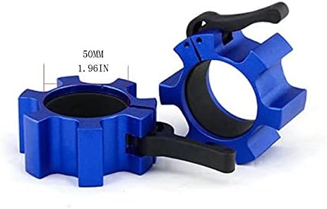 Metal Olympic Barbell Clamps 2inch Heavy Duty Exercise Collars 2" Barbell,Quick 1 Pair