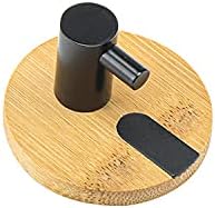 4 Pcs Bamboo Wall Hooks 11lb(max) Stainless Steel