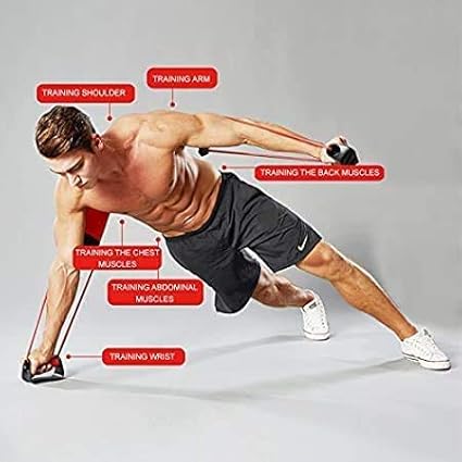 metaball Stable Push Up Bars Resistance Band Power 24 Resistance