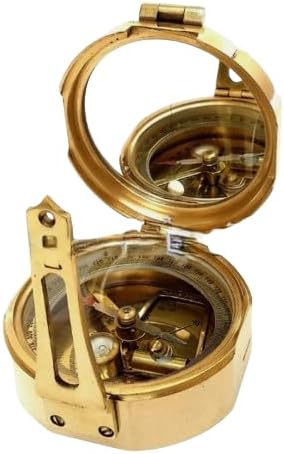 3" Brass Nautical Pocket Compass for Hiking