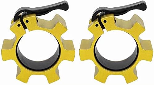 Metal Olympic Barbell Clamps 2inch Heavy Duty Exercise Collars 2" Barbell,Quick 1 Pair