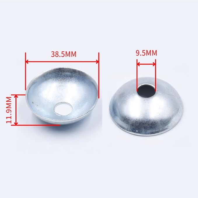 2 Set Gym Cable Ball Stopper Domed Washer Bowl Rubber Ring Kit Replacement Parts for Gym Machine Steel Wire End Connector Weight Lift Pulley System Rope Joint Terminals Fitness Equipment