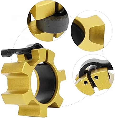 Metal Olympic Barbell Clamps 2inch Heavy Duty Exercise Collars 2" Barbell,Quick 1 Pair