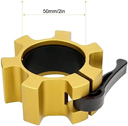 Metal Olympic Barbell Clamps 2inch Heavy Duty Exercise Collars 2" Barbell,Quick 1 Pair