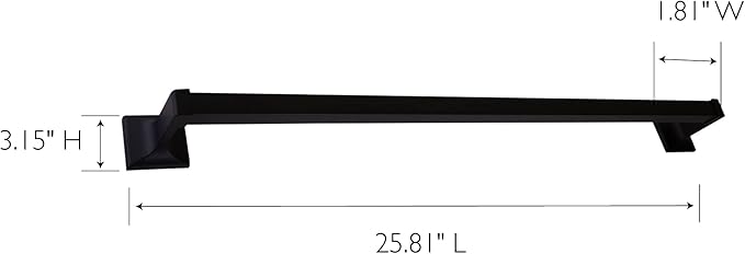 Millbridge 24-inch Towel Bar in Matte Black