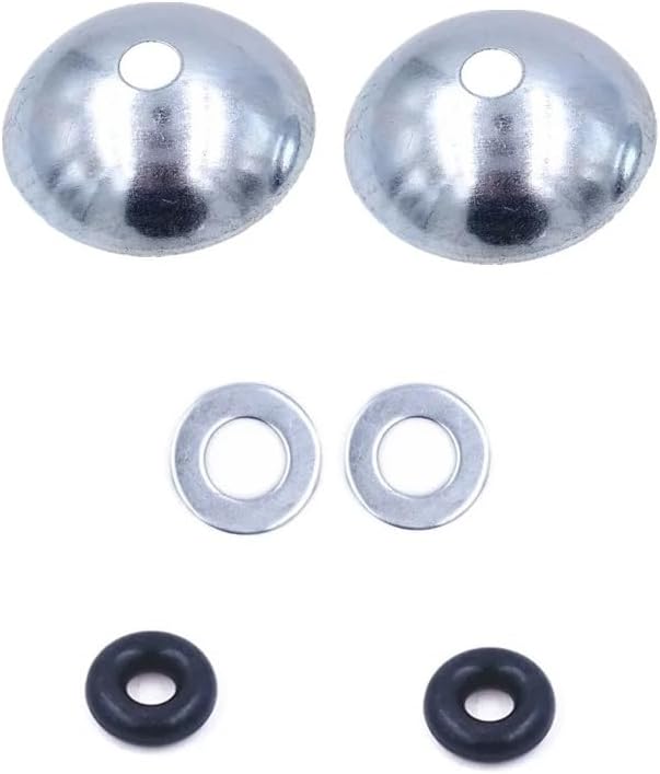 2 Set Gym Cable Ball Stopper Domed Washer Bowl Rubber Ring Kit Replacement Parts for Gym Machine Steel Wire End Connector Weight Lift Pulley System Rope Joint Terminals Fitness Equipment