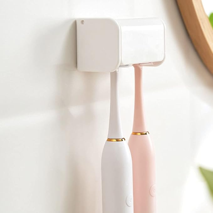 Ackron Toothbrush Holder Razor Holder Toothpaste Dispenser Set 2 Pieces