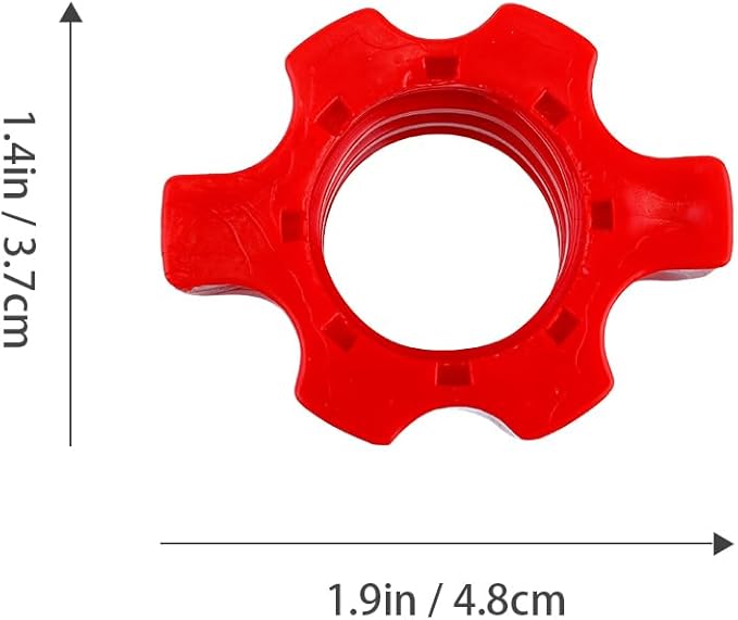 4 Pcs Barbell Screw Clamps: Barbell Lock Collars 1inch