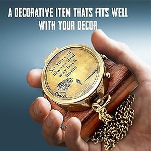 Military Compass for Hiking and Survival- Waterproof Brass 2 inch