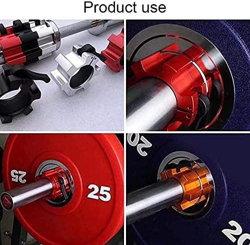 Metal Olympic Barbell Clamps 2inch Heavy Duty Exercise Collars 2" Barbell,Quick 1 Pair