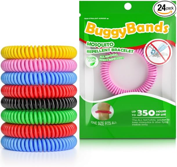 24 Pack Mosquito Bracelets