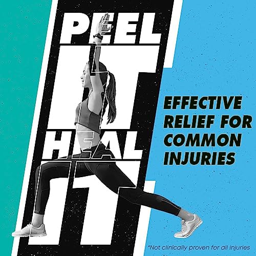 Heali Kinesiology Tape 3 Pack, Magnesium & Menthol Infused, Elastic Sports Tape, Shoulder, Knee, Elbow, Ankle, Waterproof, Latex Free, Pain Relief, Muscle Recovery, K Tape, Black Zebra