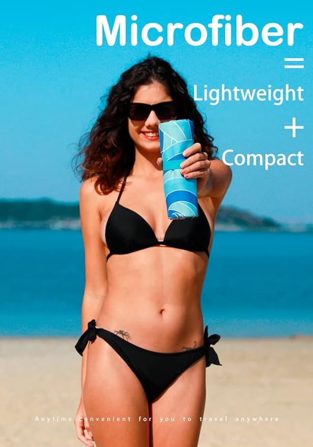 Microfiber Lightweight Beach Towel Sand Free Quick Dry