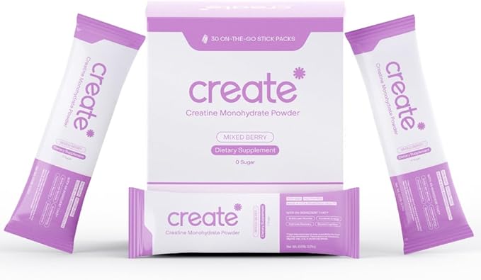 Create Single Serve Creatine Monohydrate Powder – 5g 30 Portable