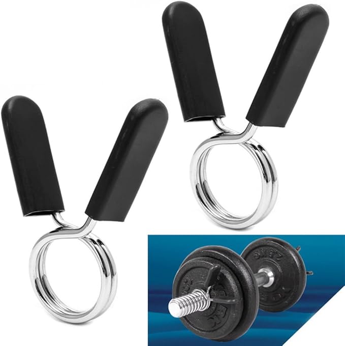 Lovelysp Spring Collar Clips 1Inch/25mm Barbell Dumb Bell Locks-4PCS