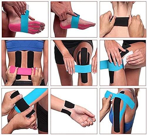 3 Rolls I Uncut I Kinesiology Tape (2 in x 16.4 ft per roll) I Premium Quality I Ideal Support for Joints and Muscles (Stretchable, Breathable & Hypoallergenic) (3 Pack, Blue)