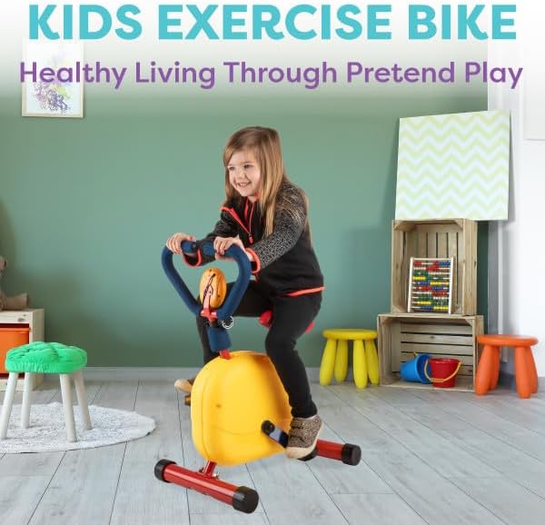 Kids Exercise Bike - Indoor Stationary Cycle Riding 4 and