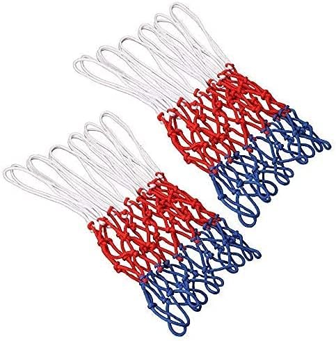 2Pcs Heavy Duty Basketball Net Replacement Fits Standard 12 Loop