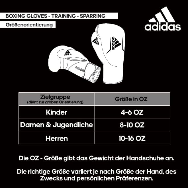 Adidas Hybrid 80 Boxing Gloves - Adult Boxing Gloves for Men & Women - Heavy Bag Gloves, Kickboxing Gloves for Women, MMA Sparring Gloves, Punching Bag Gloves for Men