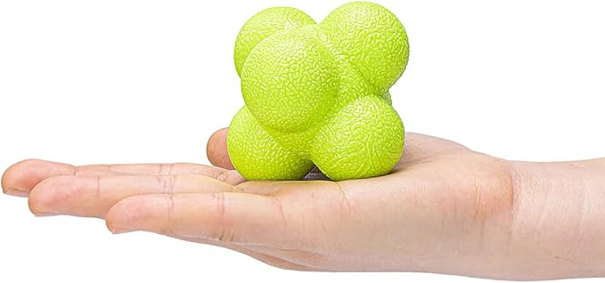 Hexagonal Reaction Ball High Density Rubber Foam Bounce (2 Pack