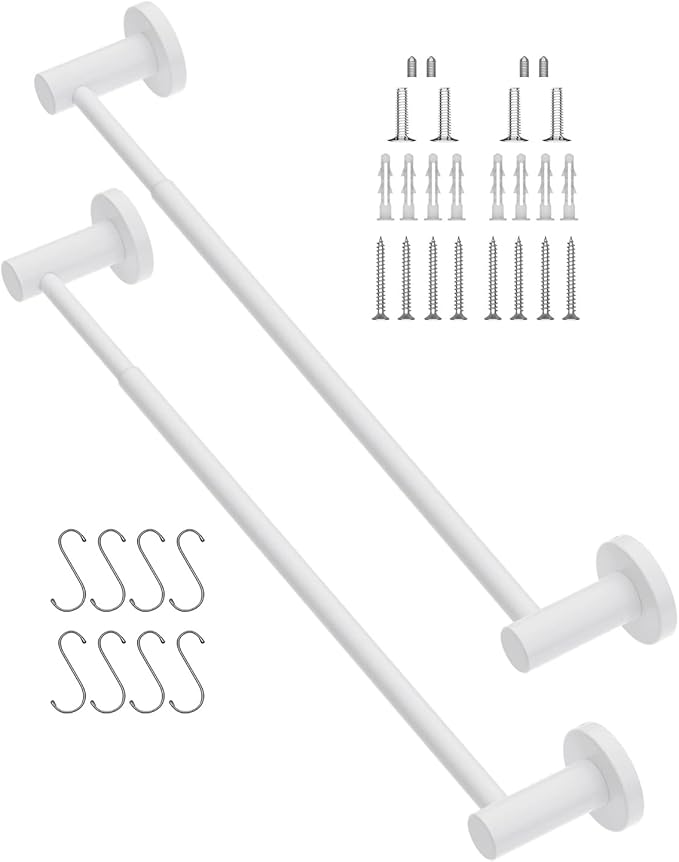 2 Pack Adjustable Towel Holder 16 to 27.6 Inch