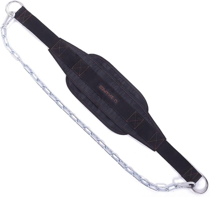 HemeraPhit Weighted Chin Up Belt with Chain Dip