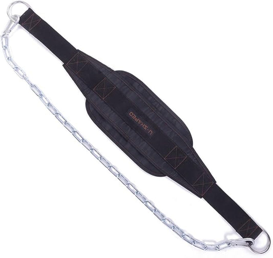 HemeraPhit Weighted Chin Up Belt with Chain Dip