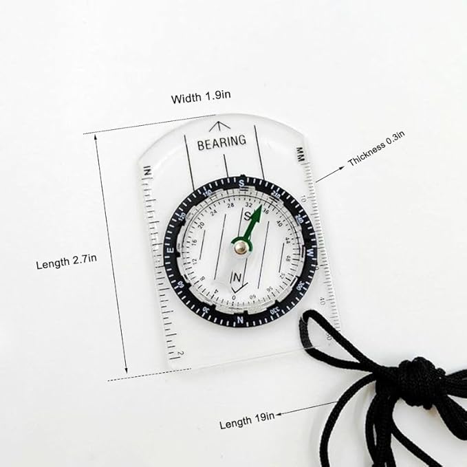 2-piece Orienteering Compass