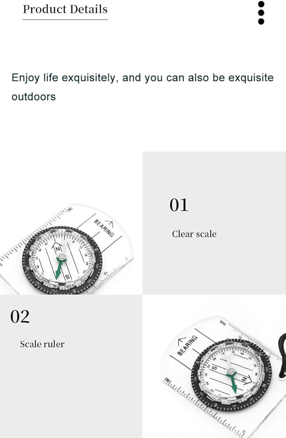 2-piece Orienteering Compass