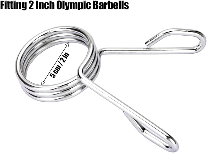 AccEncyc Spring Clip Collars 2 Inch Olympic Barbell