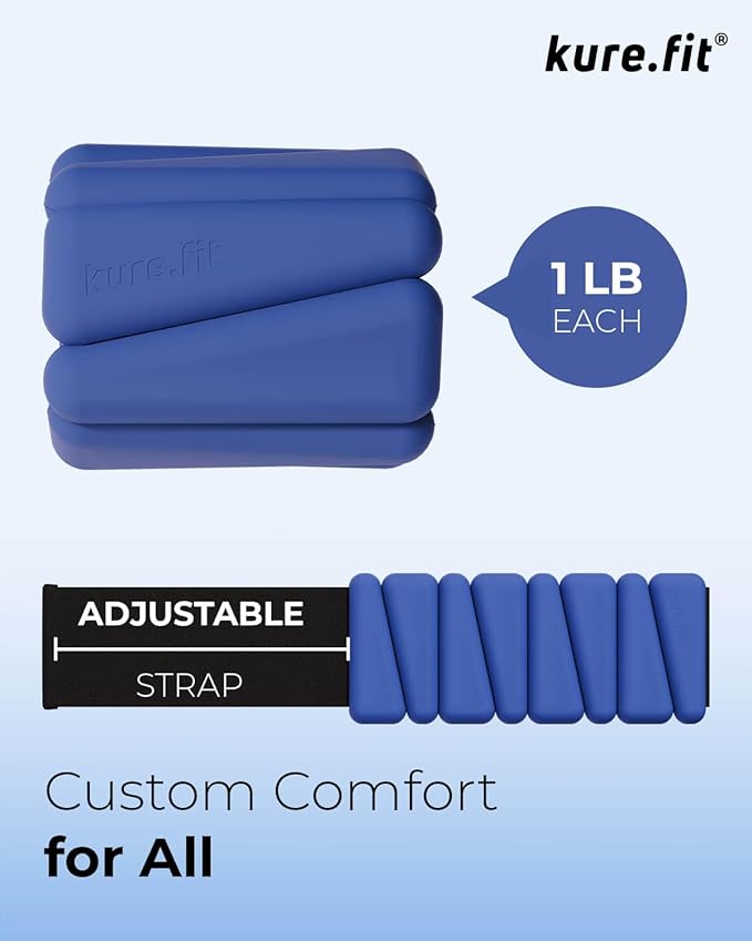 Adjustable Wrist & Ankle Weights Set - 1lb Pairs