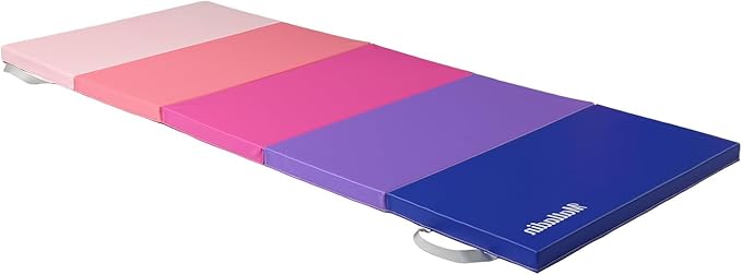 5 Folding Gymnastics Gym Exercise Aerobics Mat 1.5" Thick