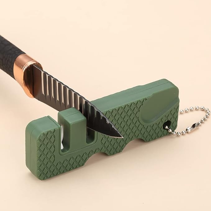 3pcs 5-in-1 Kids Compass Keychain and 2pcs Knife Sharpener