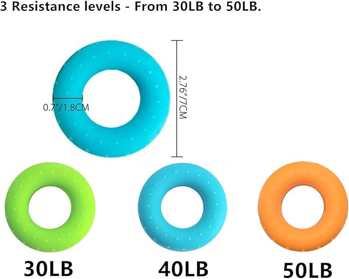 3 Resistance Levels Grip Strength Trainer