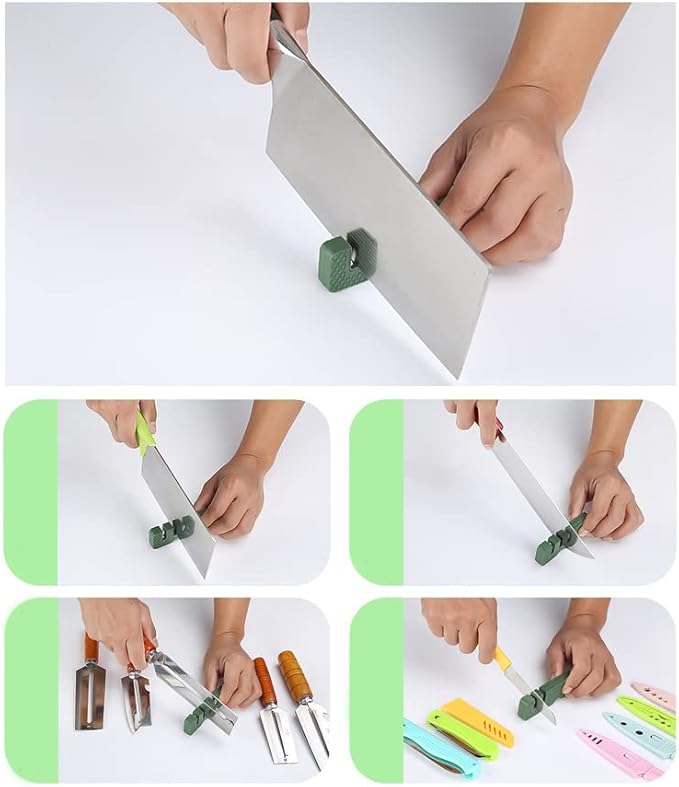 3pcs 5-in-1 Kids Compass Keychain and 2pcs Knife Sharpener