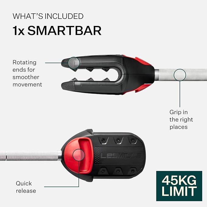 Les Mills™ SMARTBAR™ Exercise Barbell for Total Body Workouts
