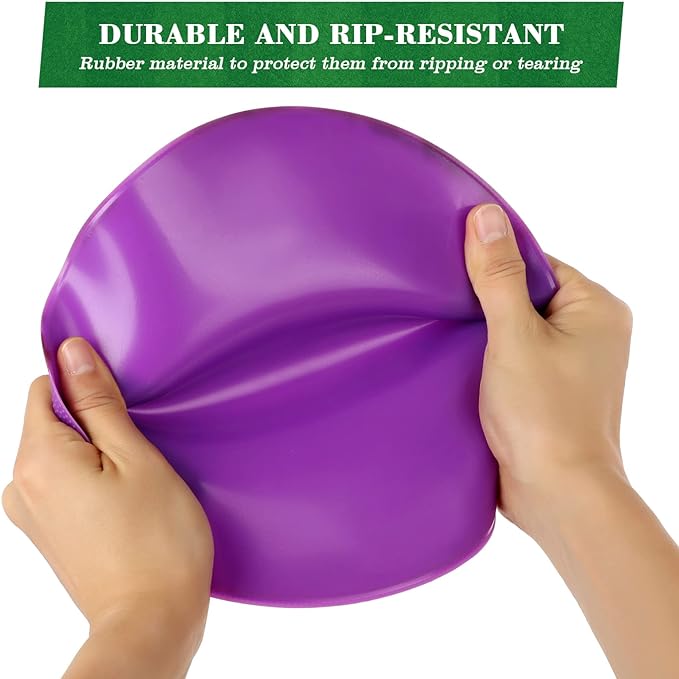 60 Pcs Poly Spot Markers Non-Slip Rubber Floor