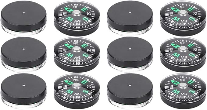 20mm Pocket Compass Lightweight Button Compass Camping for Hiking
