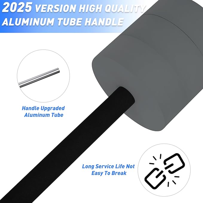 Hikeen Aquatic Exercise Dumbbells Water Dumbbell Pool Resistance Aquatic Fitness Barbells with 4 High-Density EVA Foam Pool Weights Dumbbells, for Water Aerobics Weight Loss