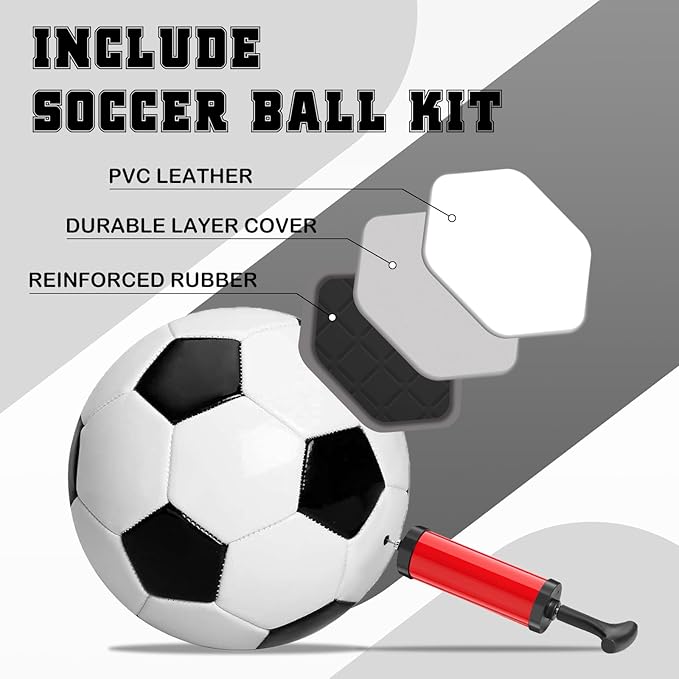 6x4FT / 9x5FT Kids Soccer Goal for Backyard