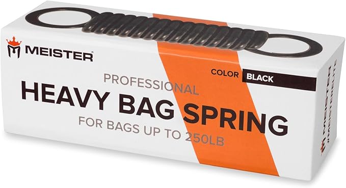 Meister Professional Heavy Bag Spring for Punching Bags up to 250lb - Black