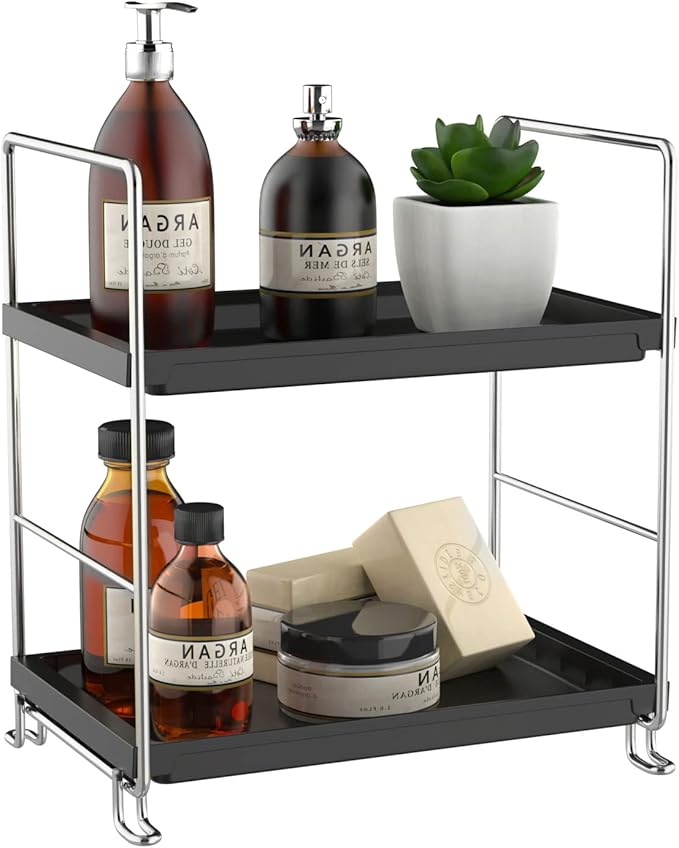 2 Tier Bathroom Organizer Countertop