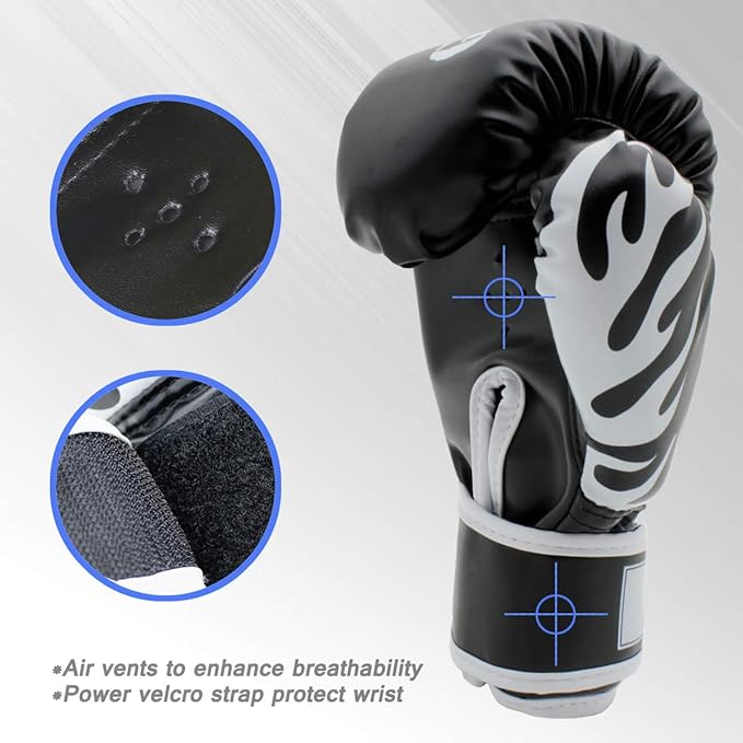 Kids Boxing Gloves 4oz 6oz 8oz Punching Gloves for Kids Youth Traning Gloves for Punching Bag Kickboxing Sparring Muay Thai MMA Fight Gloves