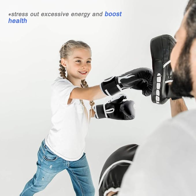 Kids Boxing Gloves 4oz 6oz 8oz Punching Gloves for Kids Youth Traning Gloves for Punching Bag Kickboxing Sparring Muay Thai MMA Fight Gloves