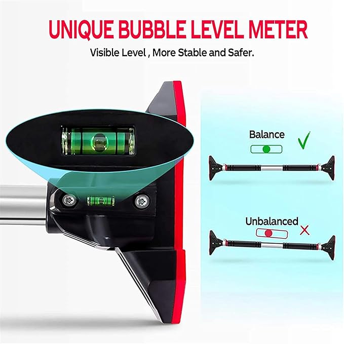 LADER Pull Up Bar for Doorway 440lbs (Black)