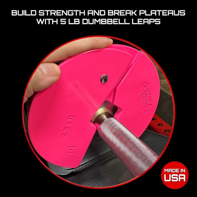Micro Gainz Dumbbell Fractional 2.5 lb Weight Plate, Ideal for Micro Loading, (Choose Color) 4 Piece Fractional Weight Plates, Designed for Dumbbell Training, Made In USA
