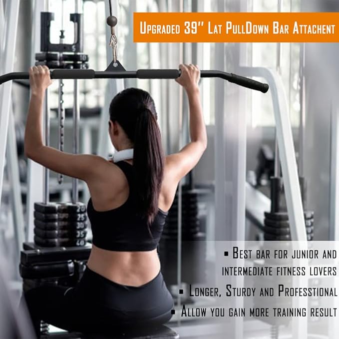 39.4'' LAT Pull Down Bar 360 Swivel and 3.74in/95mm Silent
