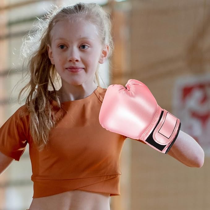 Milisten Kids Boxing Gloves: Toddler Boxing Gloves for Kids Training - Punching Bag Training Sparring Gloves Suitable for Boys and Girls Boxing Beginners(Pink