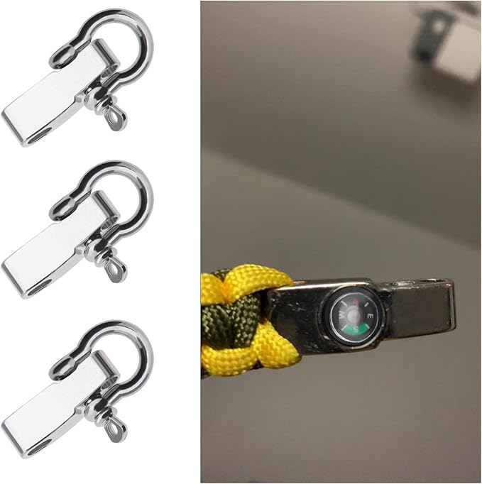 3 Pairs Adjustable D Shackles Buckle Sets U-Shaped