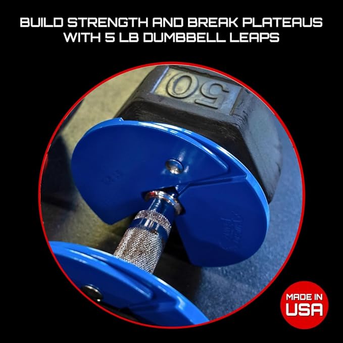 Micro Gainz Dumbbell Fractional 2.5 lb Weight Plate, Ideal for Micro Loading, (Choose Color) 4 Piece Fractional Weight Plates, Designed for Dumbbell Training, Made In USA